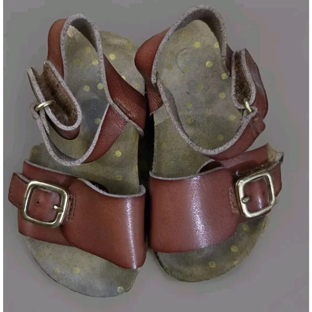 Nice Brown Cat &‎ Jack Sandals Summer Target Size 5c Great for Walking Beach
